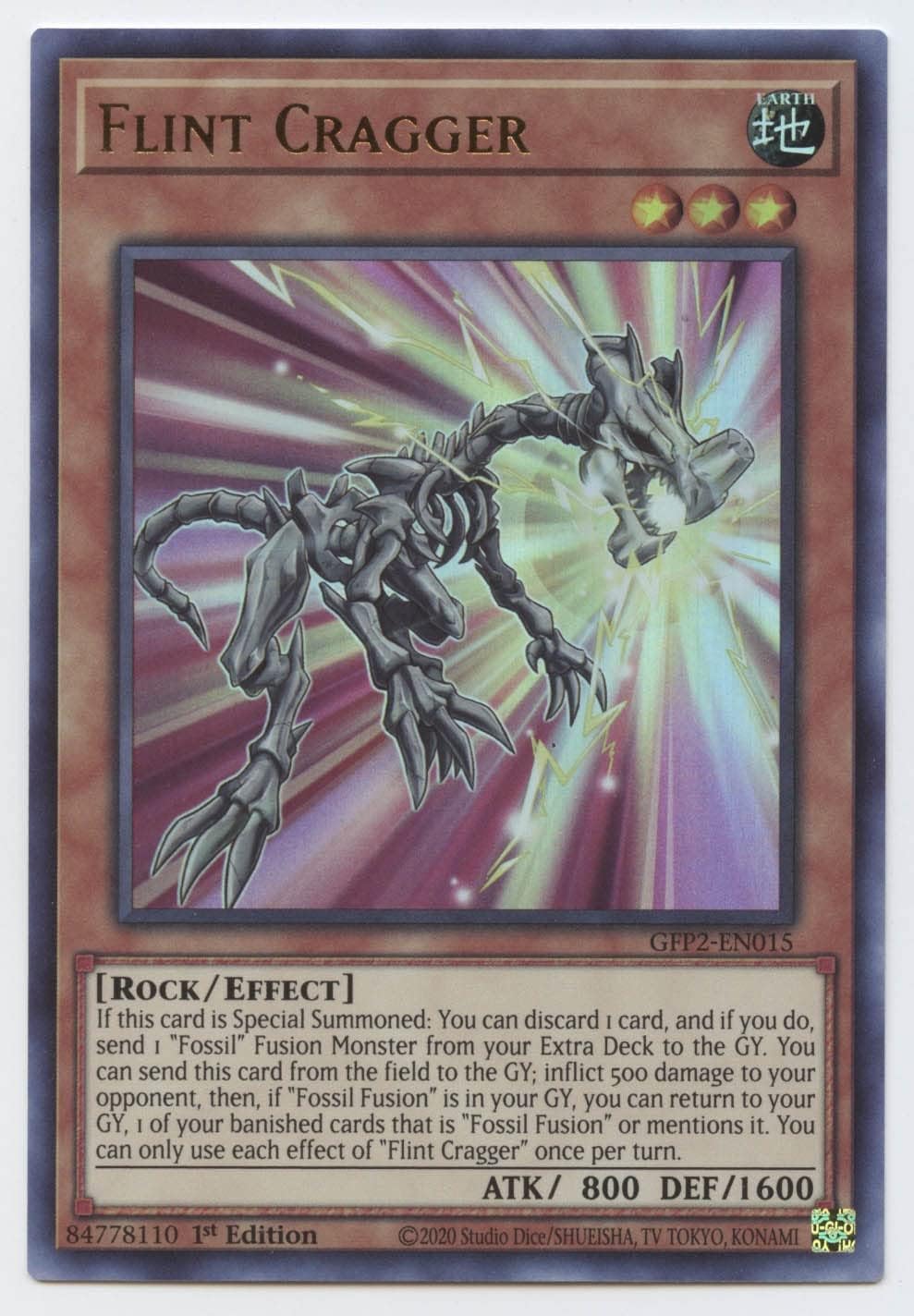 Flint Cragger - GFP2-EN015 - Ultra Rare - 1st Edition