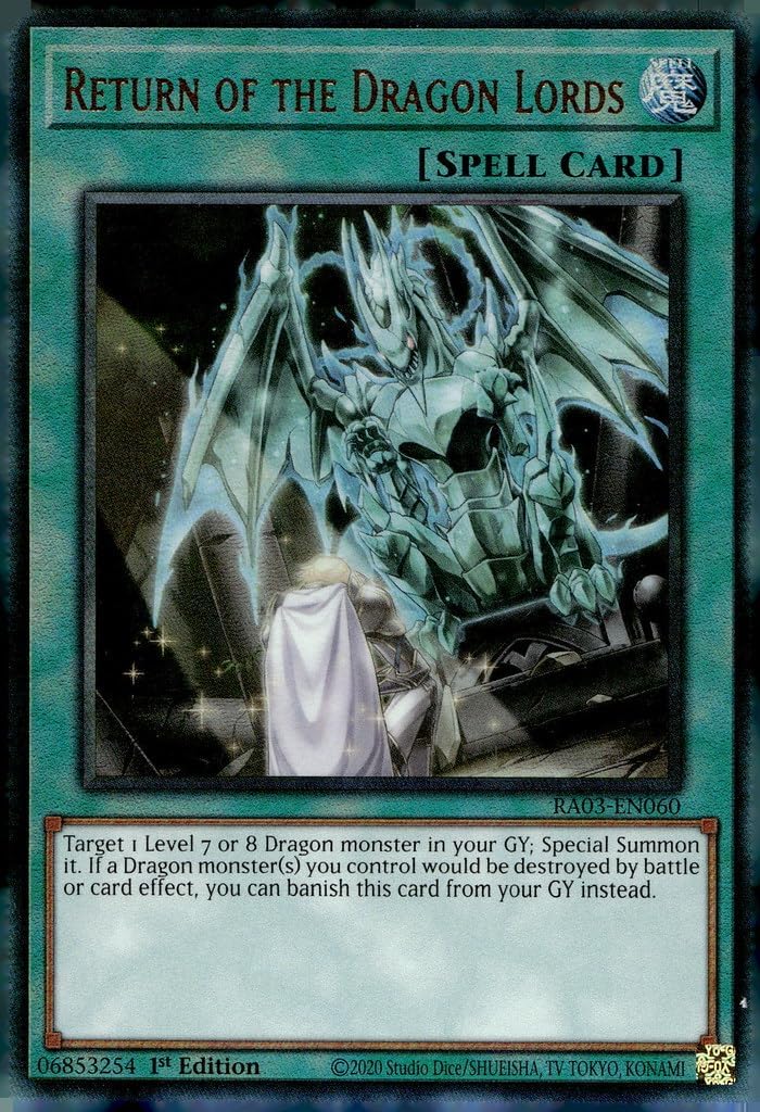 Return of The Dragon Lords (PUR) - RA03-EN060 - Prismatic Ultimate Rare - 1st Edition