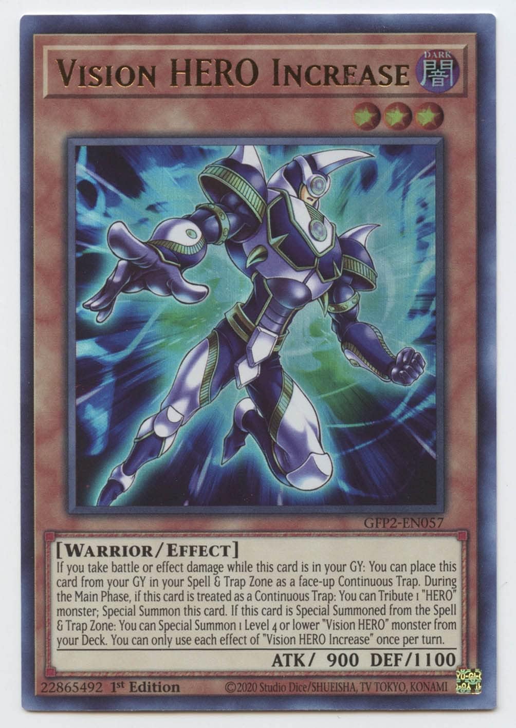 Vision Hero Increase - GFP2-EN057 - Ultra Rare - 1st Edition