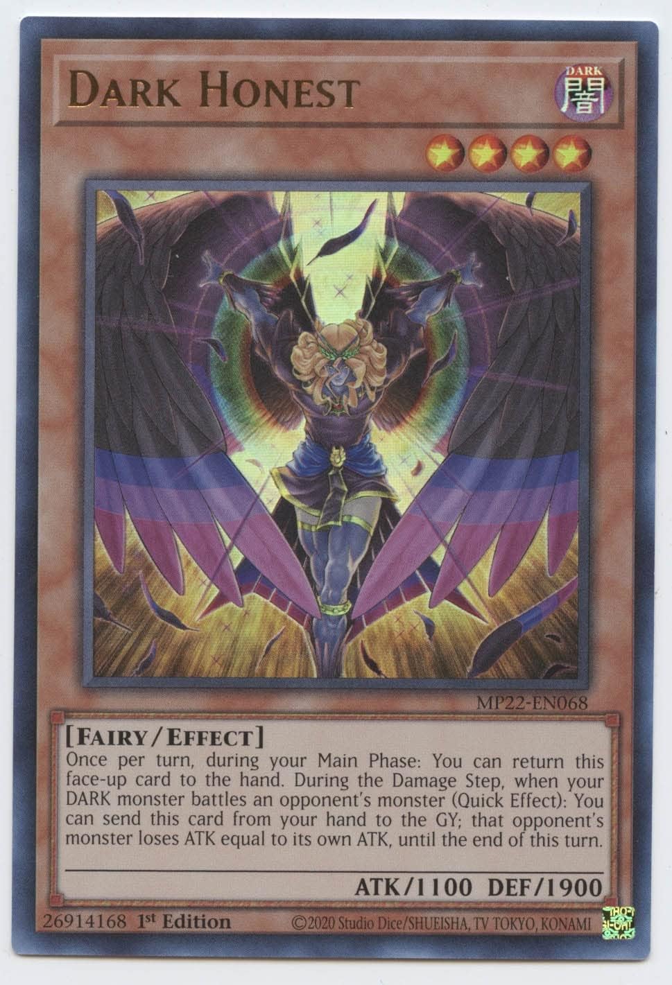 Dark Honest - MP22-EN068 - Ultra Rare - 1st Edition