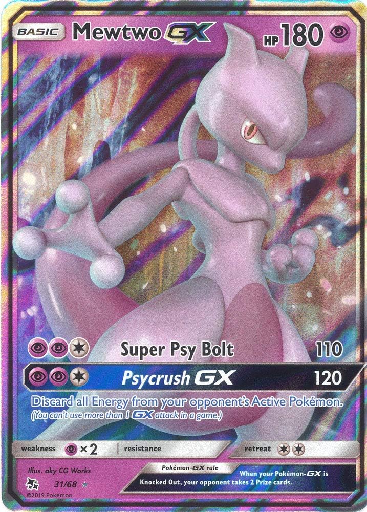 Mewtwo GX - 31/68 - Ultra Rare - Hidden Fates