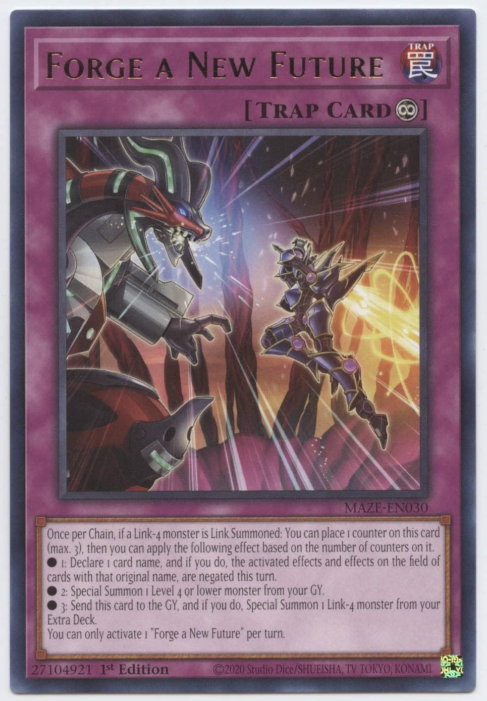 Forge a New Future - MAZE-EN030 - Rare - 1st Edition