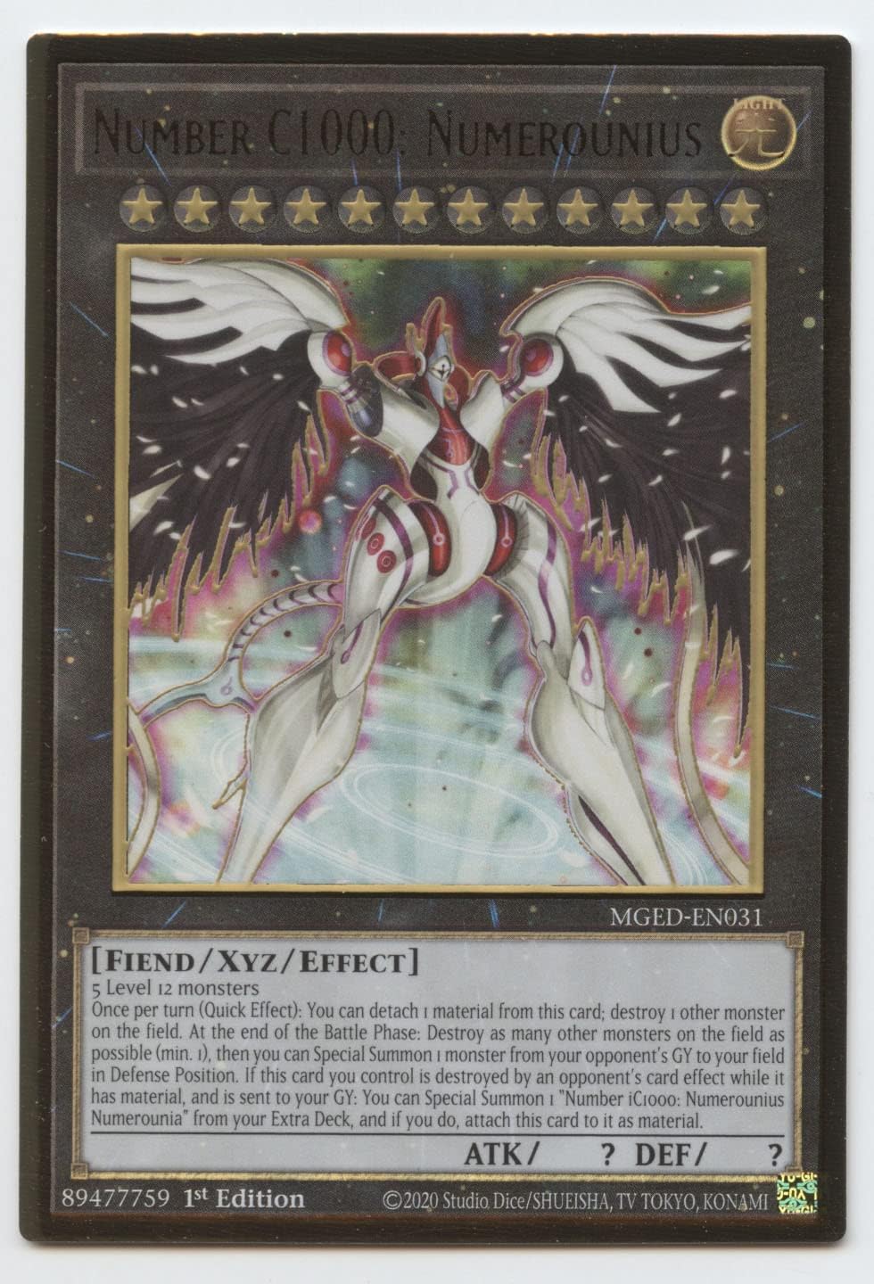 Number C1000 - Numerounius - MGED-EN031 - Premium Gold Rare - 1st Edition
