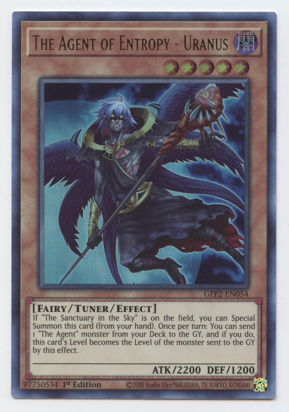 The Agent of Entropy - Uranus - GFP2-EN054 - Ultra Rare - 1st Edition