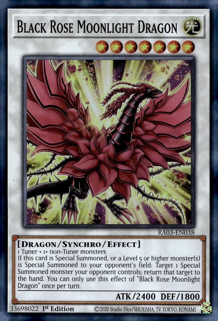 Black Rose Moonlight Dragon - RA03-EN038 - Super Rare - 1st Edition