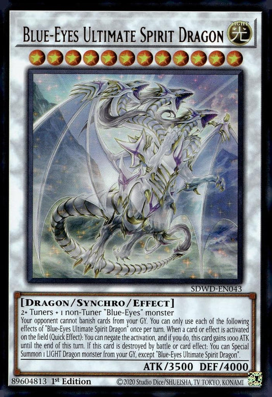 Blue-Eyes Ultimate Spirit Dragon - SDWD-EN043 - Ultra Rare - 1st Edition