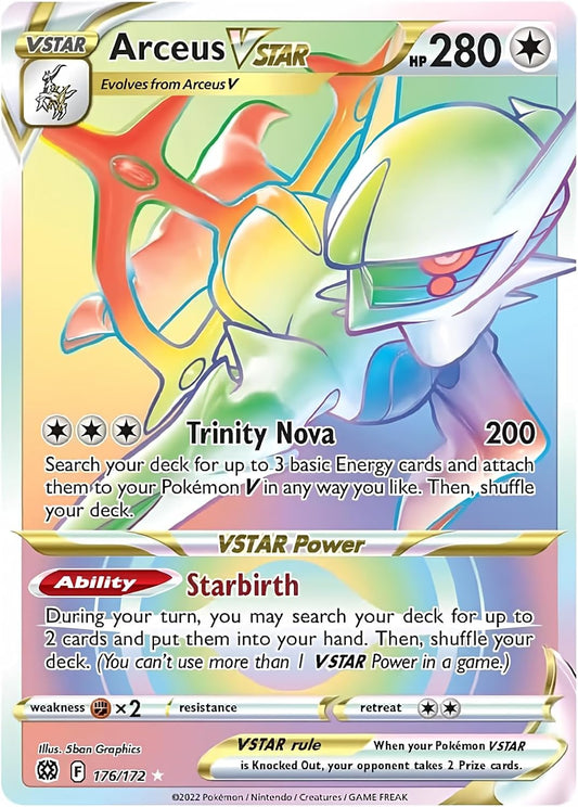 Arceus VSTAR - 176/172 - Secret Rare - Sword & Shield: Brilliant Stars