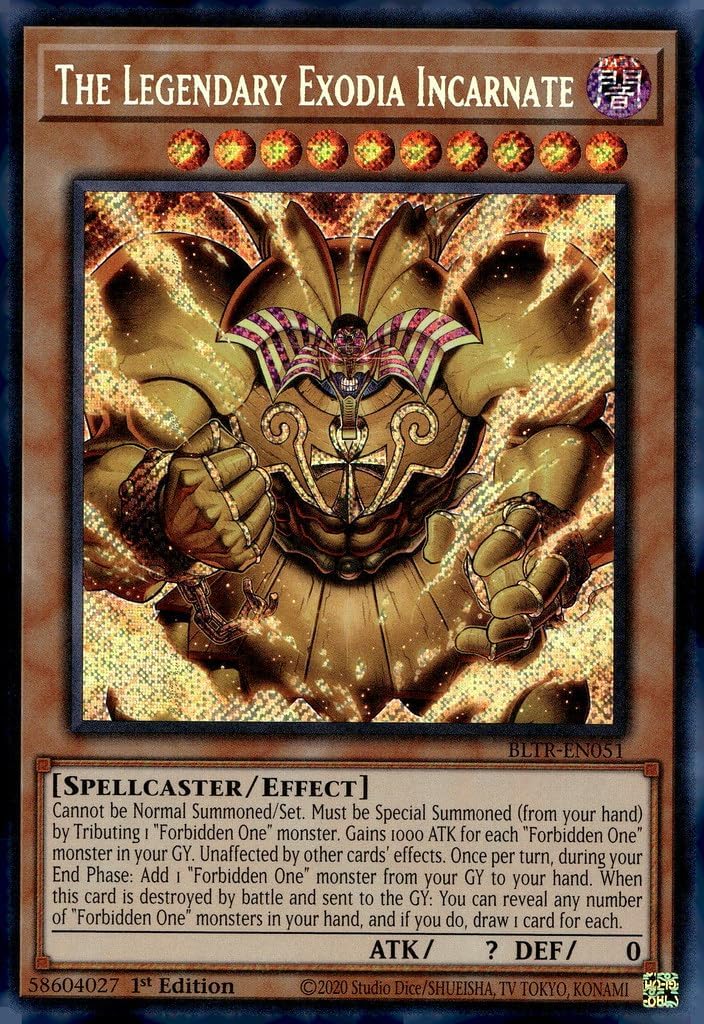 The Legendary Exodia Incarnate - BLTR-EN051 - Secret Rare - 1st Edition