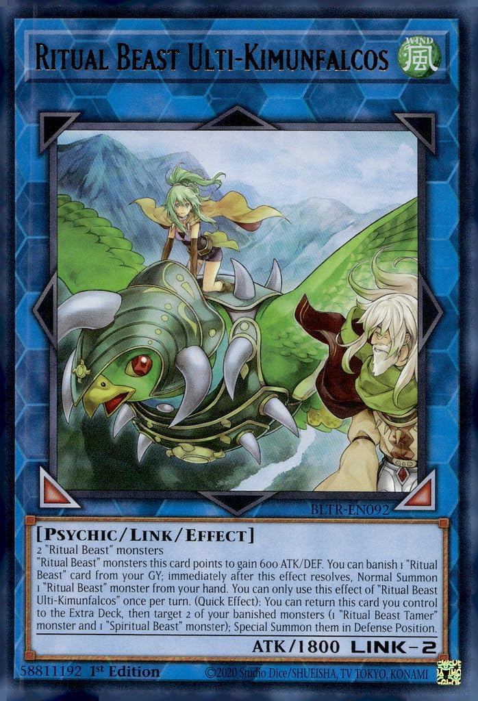 Ritual Beast Ulti-Kimunfalcos - BLTR-EN092 - Ultra Rare - 1st Edition