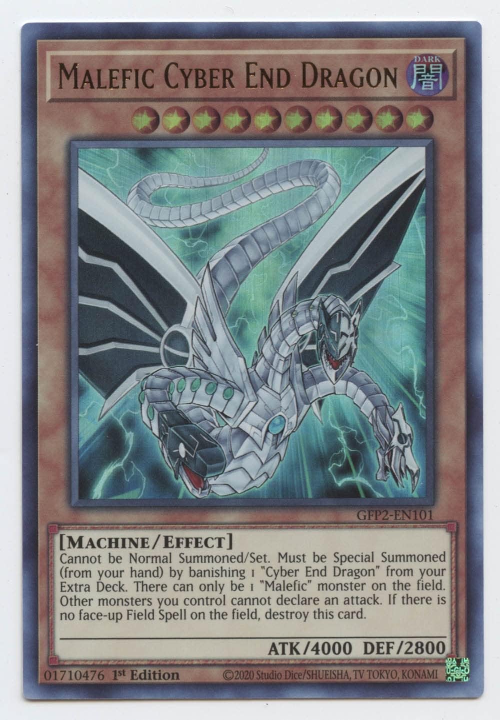 YU-GI-OH! Malefic Cyber End Dragon - GFP2-EN101 - Ultra Rare - 1st Edition