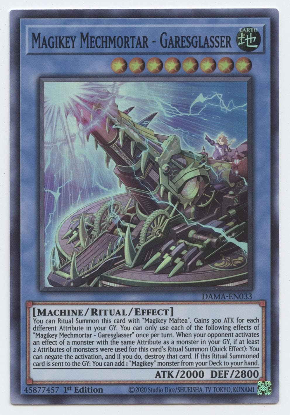 Magikey Mechmortar - Garesglasser - DAMA-EN033 - Super Rare - 1st Edition