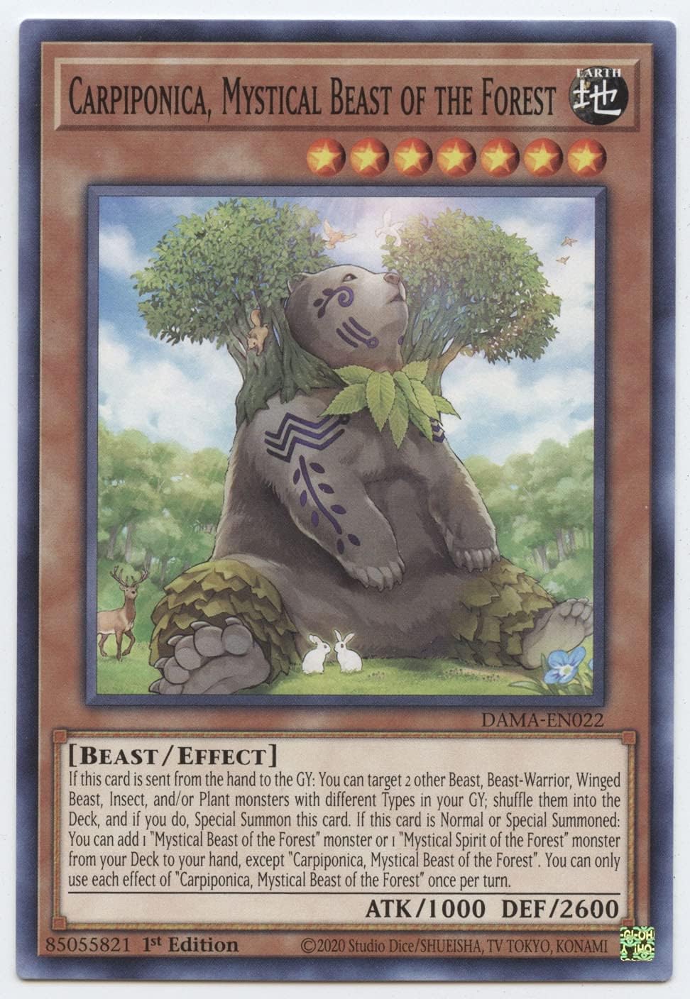 Carpiponica, Mystical Beast of The Forest - DAMA-EN022 - Common - 1st Edition