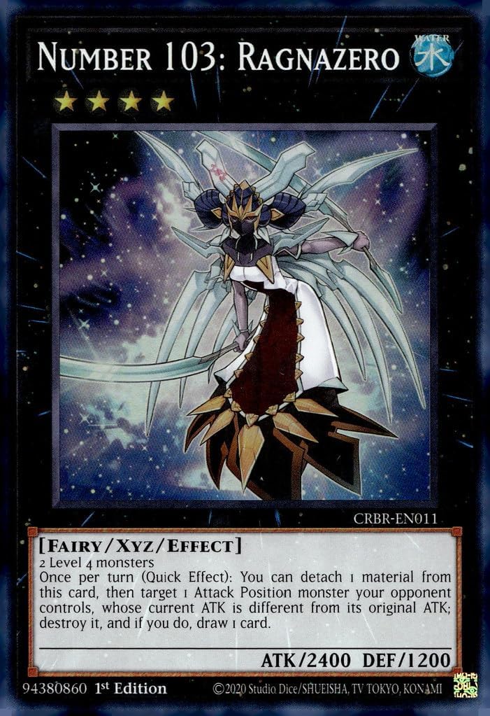 Number 103: Ragnazero (SR) - CRBR-EN011 - Super Rare - 1st Edition
