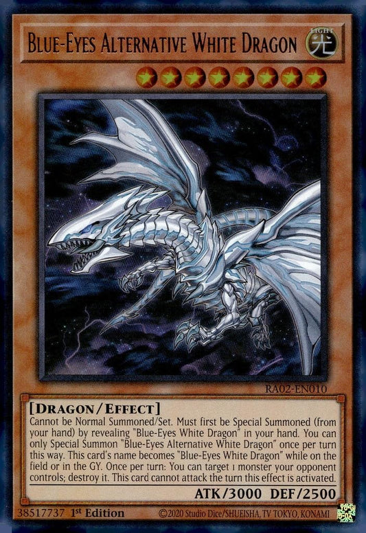 Blue-Eyes Alternative White Dragon (UR) - RA02-EN010 - Ultra Rare - 1st Edition