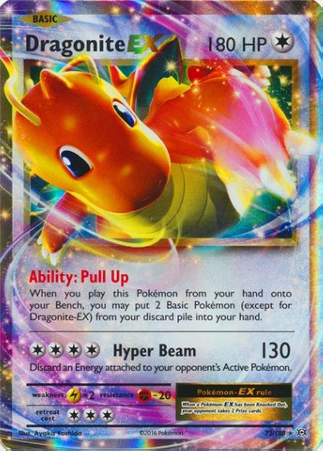 Pokemon - Dragonite-EX (72/108) - XY Evolutions - Holo Rare Card