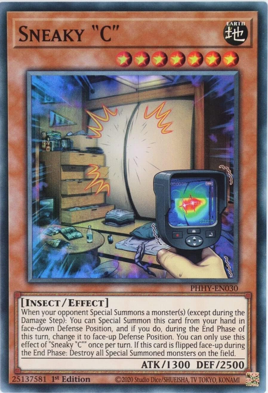 Sneaky C - PHHY-EN030 - Super Rare 1st Edition Yugioh