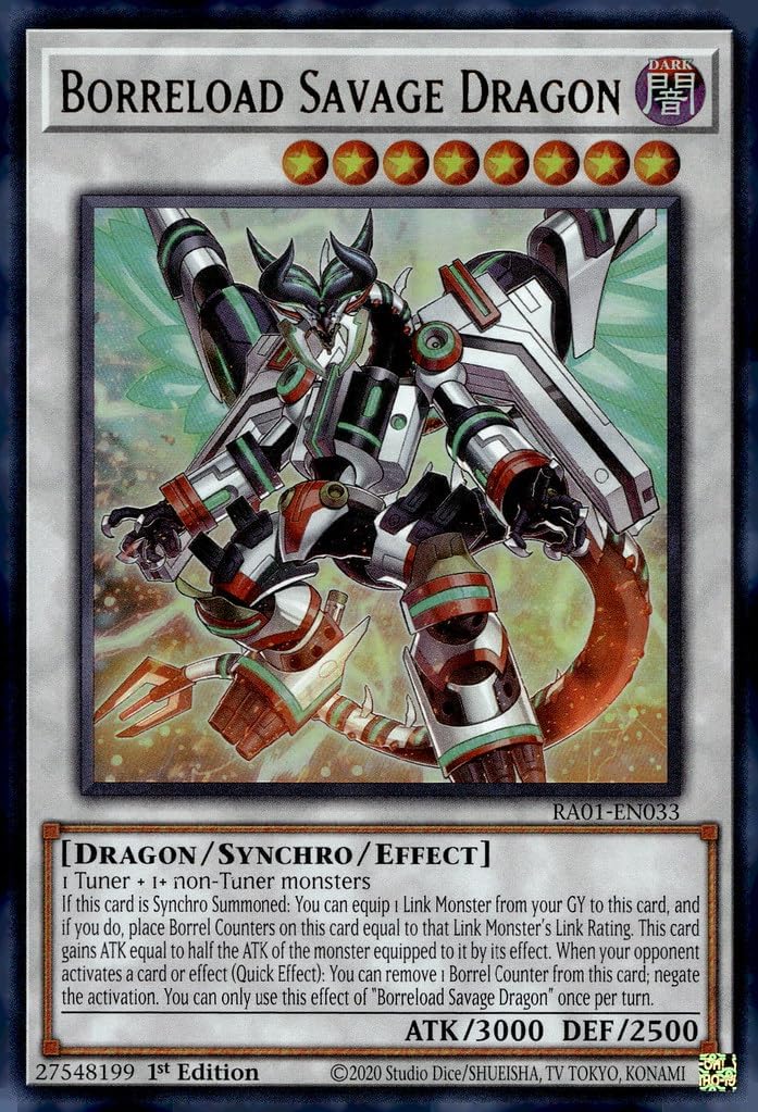 Borreload Savage Dragon (UR) - RA01-EN033 - Ultra Rare - 1st Edition