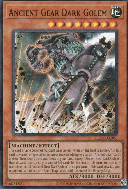 YU-GI-OH! Ancient Gear Dark Golem - Super Rare - 1st Edition