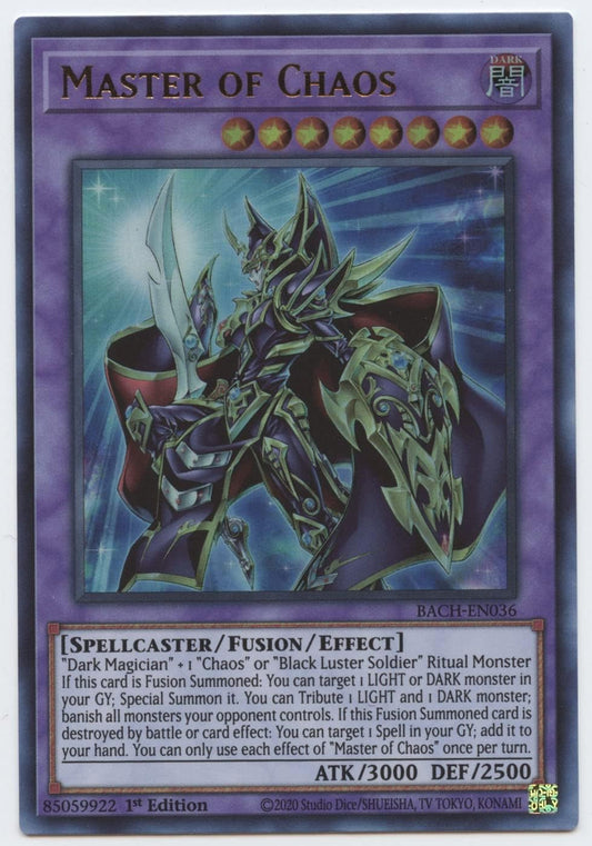 YU-GI-OH! Master of Chaos - BACH-EN036 - Ultra Rare - 1st Edition