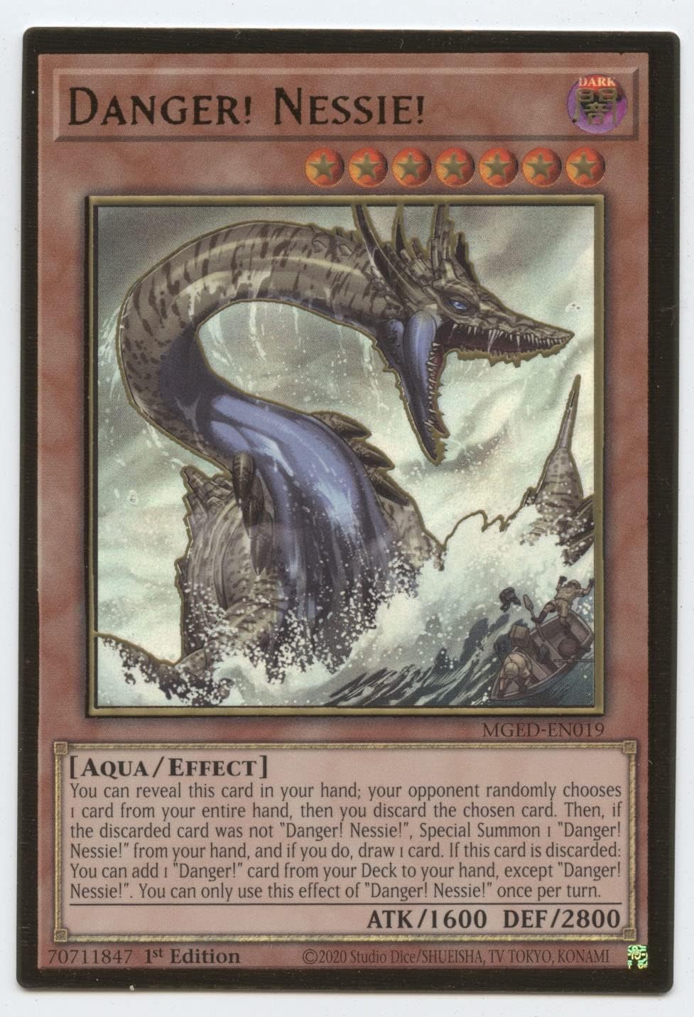 Danger! Nessie! - MGED-EN019 - Premium Gold Rare - 1st Edition