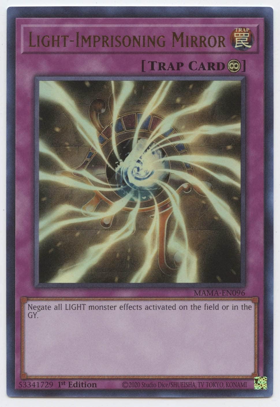 YU-GI-OH! Light-Imprisoning Mirror - MAMA-EN096 - Ultra Rare - 1st Edition - 1 Card