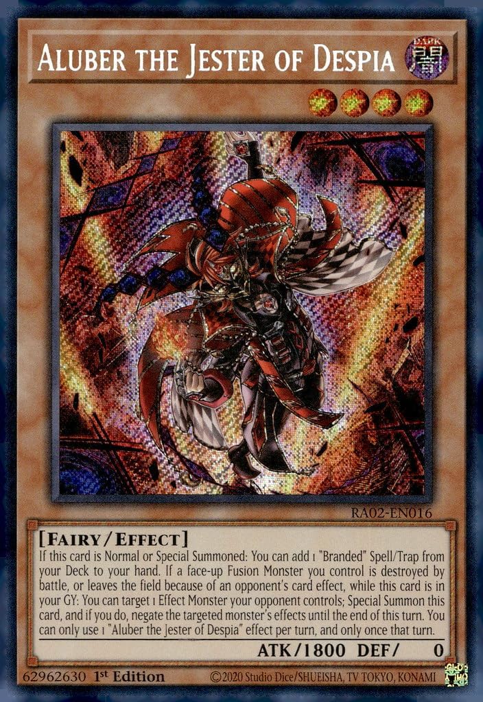 Aluber The Jester of Despia (Secret Rare) - RA02-EN016 - Secret Rare - 1st Edition
