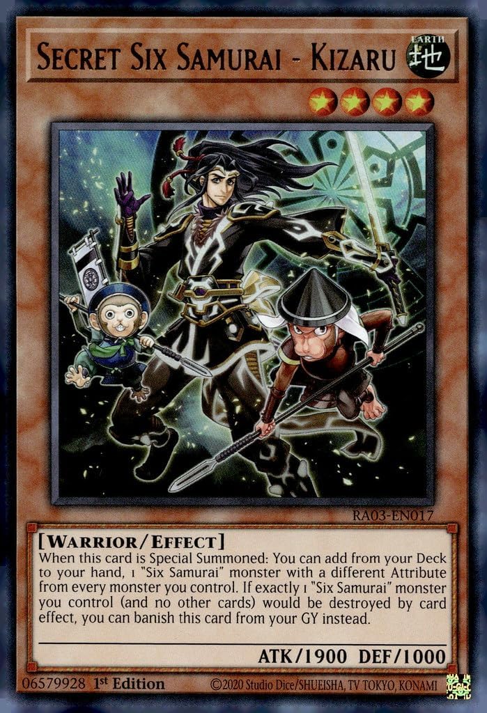 Secret Six Samurai - Kizaru (UR) - RA03-EN017 - Ultra Rare - 1st Edition