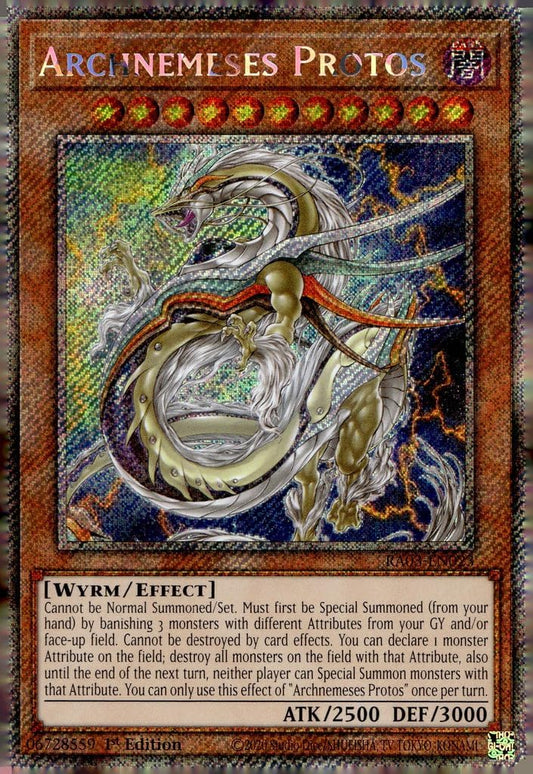Archnemeses Protos (Platinum Secret Rare) - RA03-EN023 - Platinum Secret Rare - 1st Edition