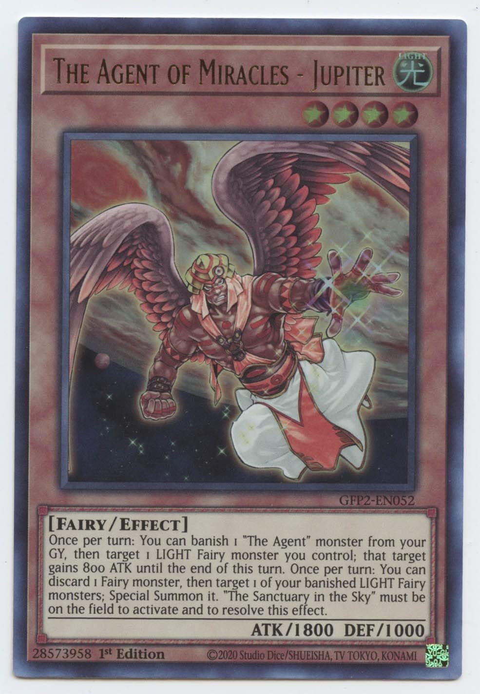 The Agent of Miracles - Jupiter - GFP2-EN052 - Ultra Rare - 1st Edition
