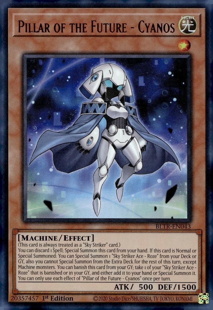 Pillar of The Future - Cyanos - BLTR-EN043 - Ultra Rare - 1st Edition