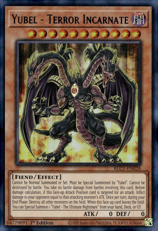 YU-GI-OH! Yubel - Terror Incarnate (Silver) - BLC1-EN028 - Ultra Rare - 1st Edition