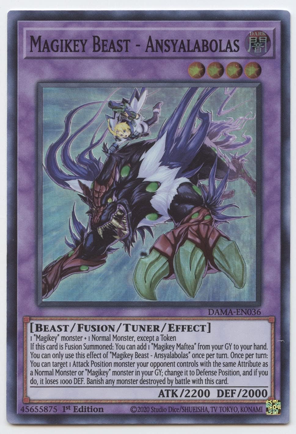 Magikey Beast - Ansyalabolas - DAMA-EN036 - Super Rare - 1st Edition