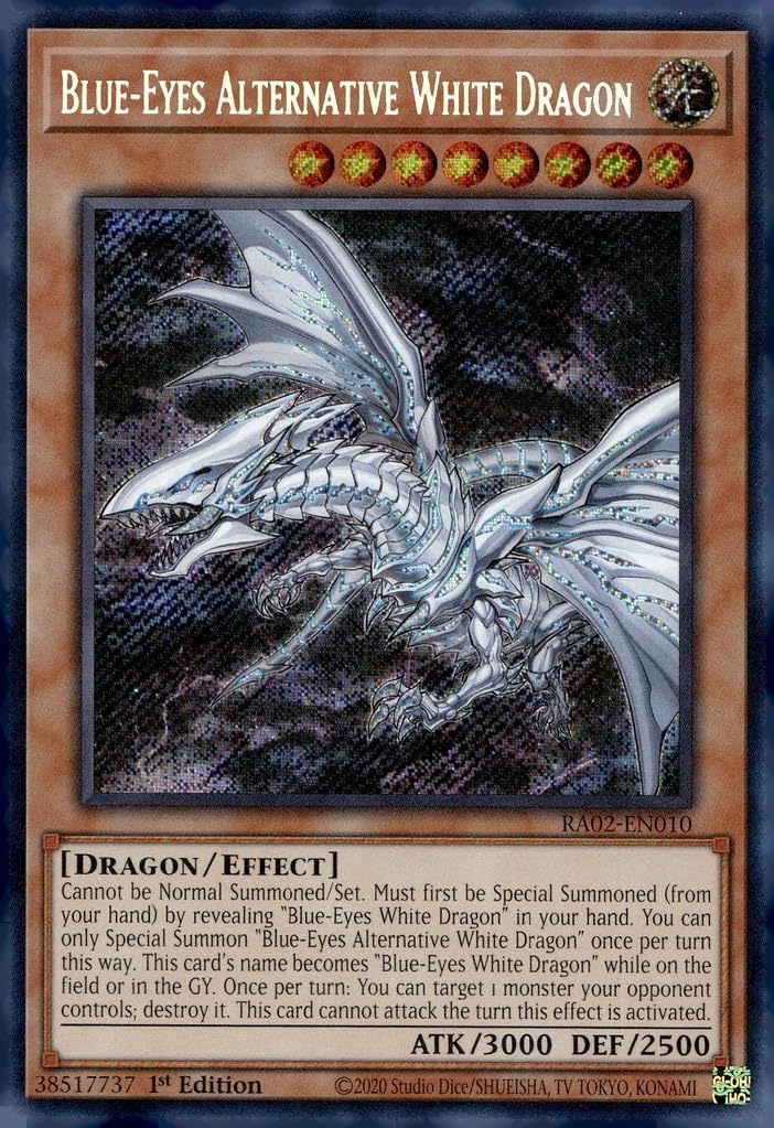 Blue-Eyes Alternative White Dragon (Secret Rare) - RA02-EN010 - Secret Rare - 1st Edition
