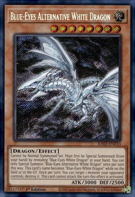 Blue-Eyes Alternative White Dragon (Secret Rare) - RA02-EN010 - Secret Rare - 1st Edition
