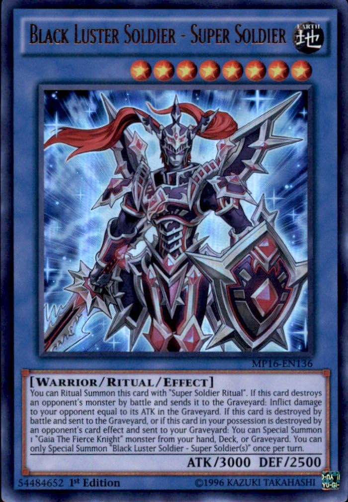 Yu-Gi-Oh! - Black Luster Soldier - Super Soldier (MP16-EN136) - Mega Pack 2016 - 1st Edition - Ultra Rare by Yu-Gi-Oh!