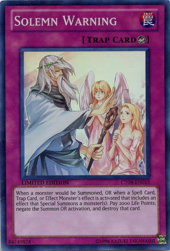 Yu-Gi-Oh! - Solemn Warning (CT08-EN015) - 2011 Collectors Tins - Limited Edit...