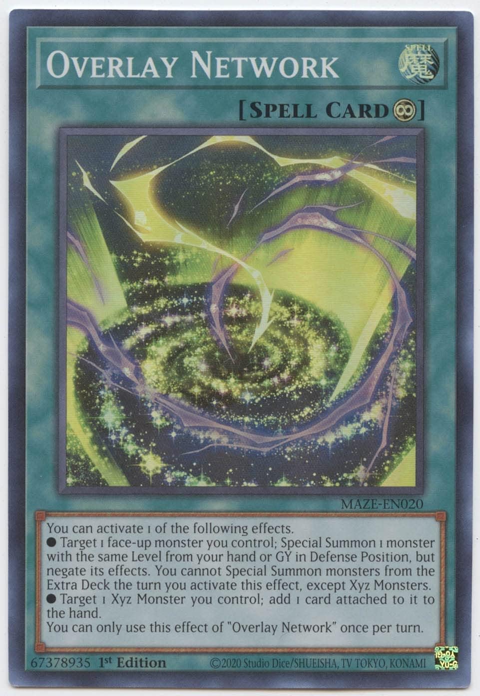 YU-GI-OH! - Overlay Network - MAZE-EN020 - Super Rare - 1st Edition -