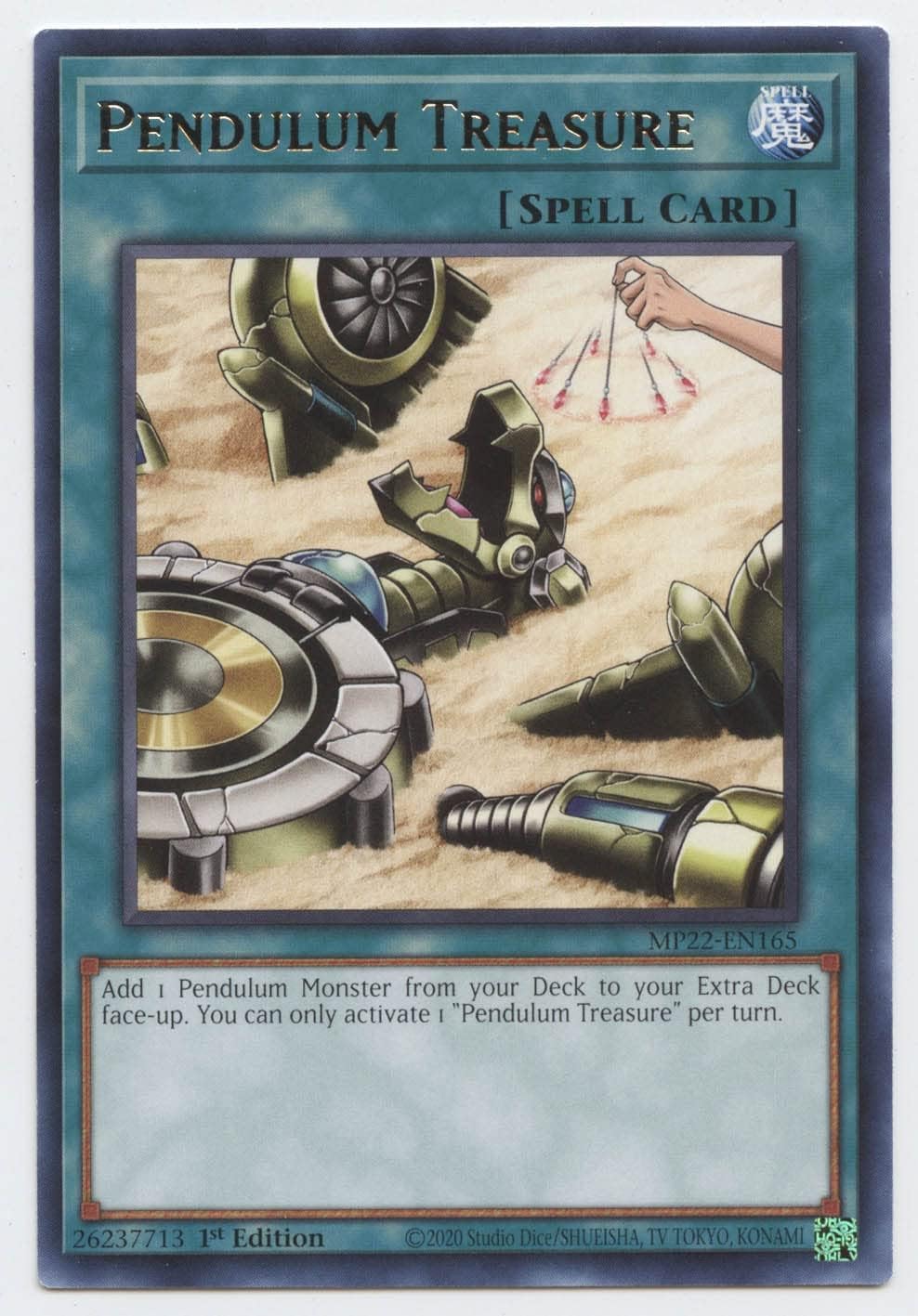 Pendulum Treasure - MP22-EN165 - Rare - 1st Edition