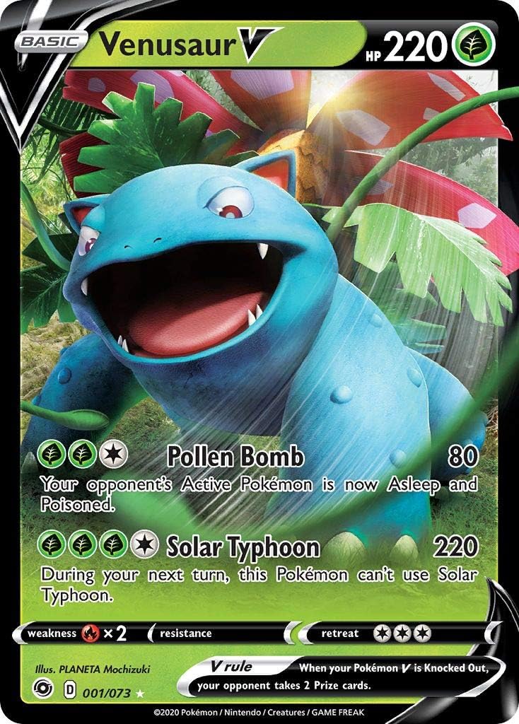 Pokemon Venusaur V - 001/073 - Ultra Rare Collectible Card