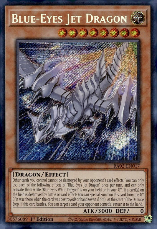 Blue-Eyes Jet Dragon (Secret Rare) - RA02-EN017 - Secret Rare - 1st Edition