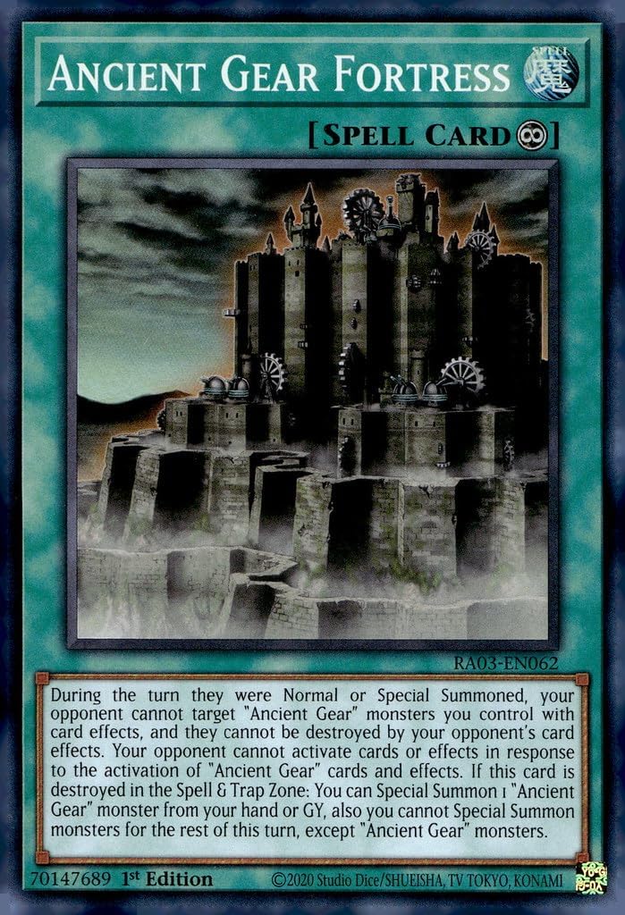 Ancient Gear Fortress - RA03-EN062 - Super Rare - 1st Edition