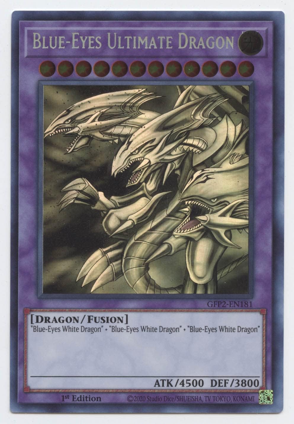 Blue-Eyes Ultimate Dragon - GFP2-EN181 - Ghost Rare - 1st Edition