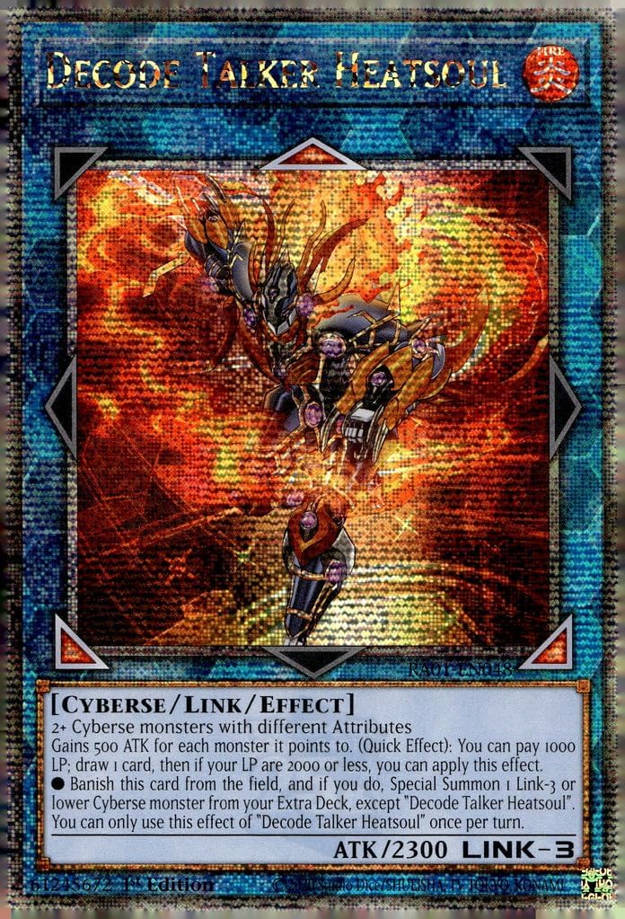 Decode Talker Heatsoul (Quarter Century Secret Rare) - RA01-EN048 - Quarter Century Secret Rare - 1st Edition