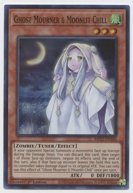 YU-GI-OH! Ghost Mourner & Moonlit Chill - MP22-EN260 - Super Rare - 1st Edition