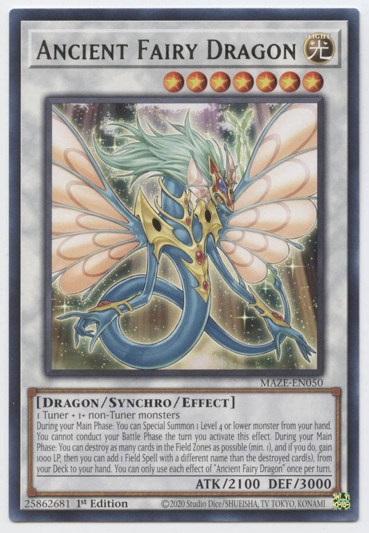 Ancient Fairy Dragon - MAZE-EN050 - Rare - 1st Edition