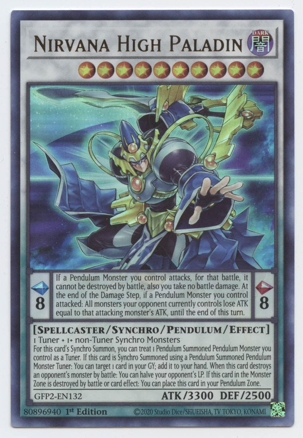 Nirvana High Paladin - GFP2-EN132 - Ultra Rare - 1st Edition