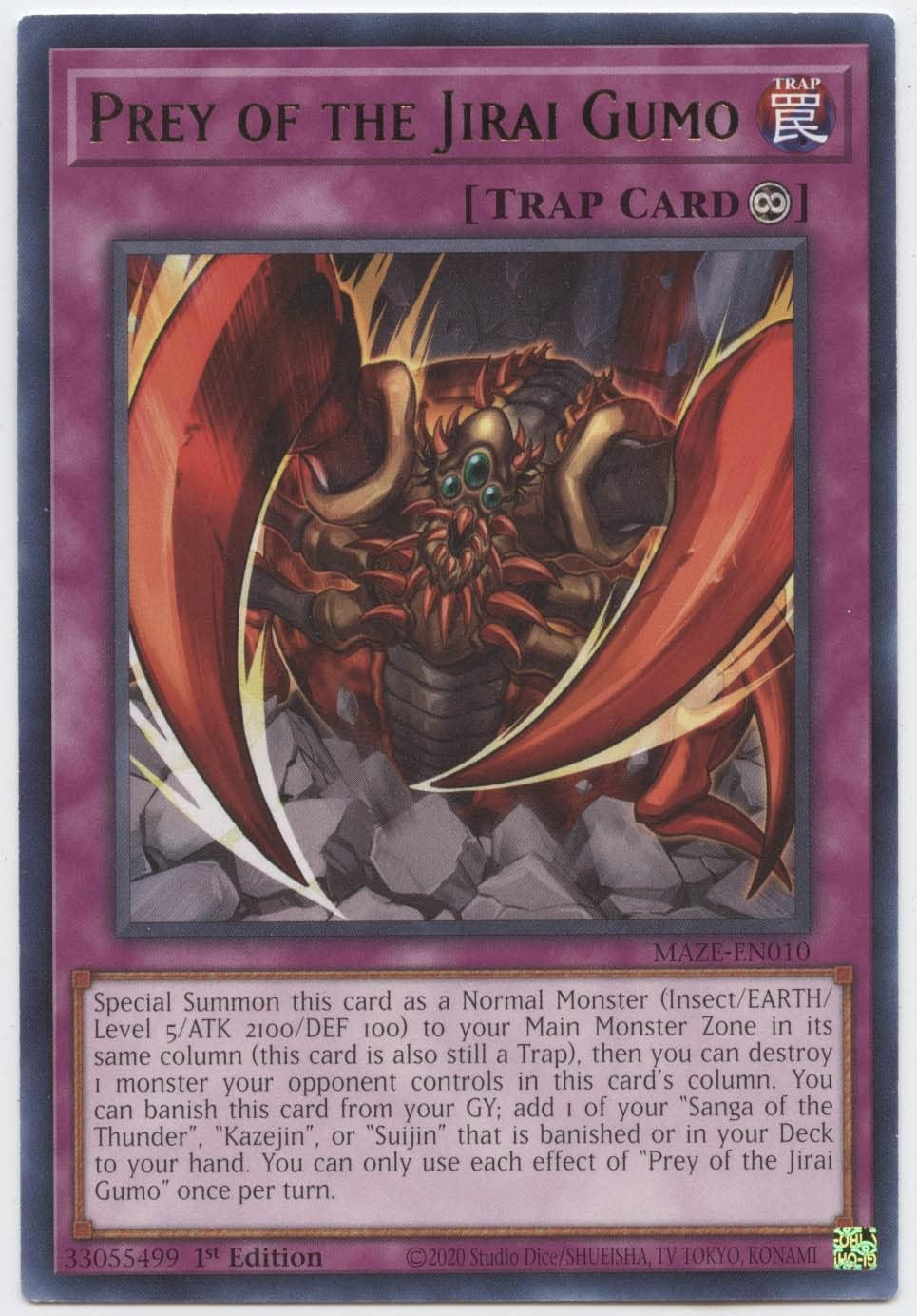 Prey of The Jirai Gumo - MAZE-EN010 - Rare - 1st Edition