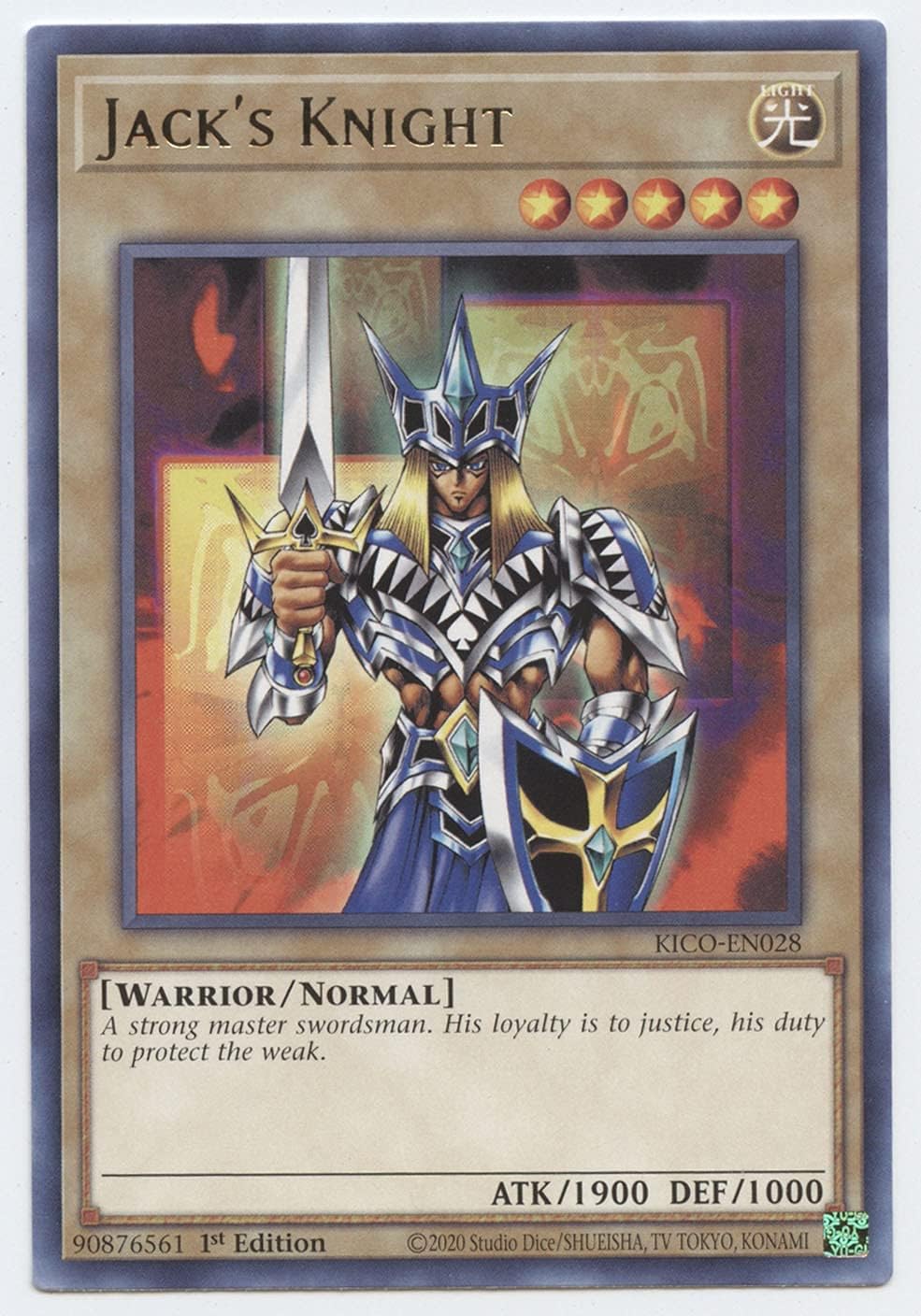 YU-GI-OH! Jack's Knight - KICO-EN028 - Rare - 1st Edition -