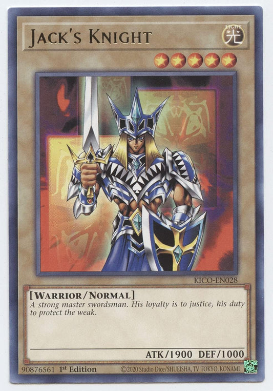YU-GI-OH! Jack's Knight - KICO-EN028 - Rare - 1st Edition -