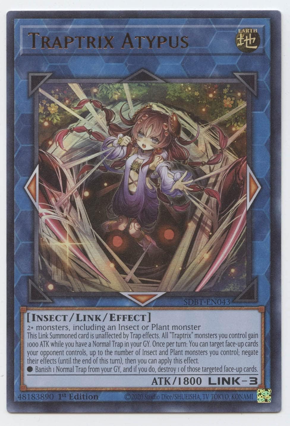 Traptrix Atypus - SDBT-EN043 - Ultra Rare - 1st Edition